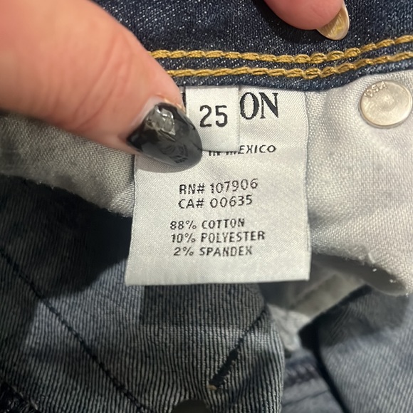 Hudson Jeans size 25 Collin Skinny Crop - Picture 3 of 5